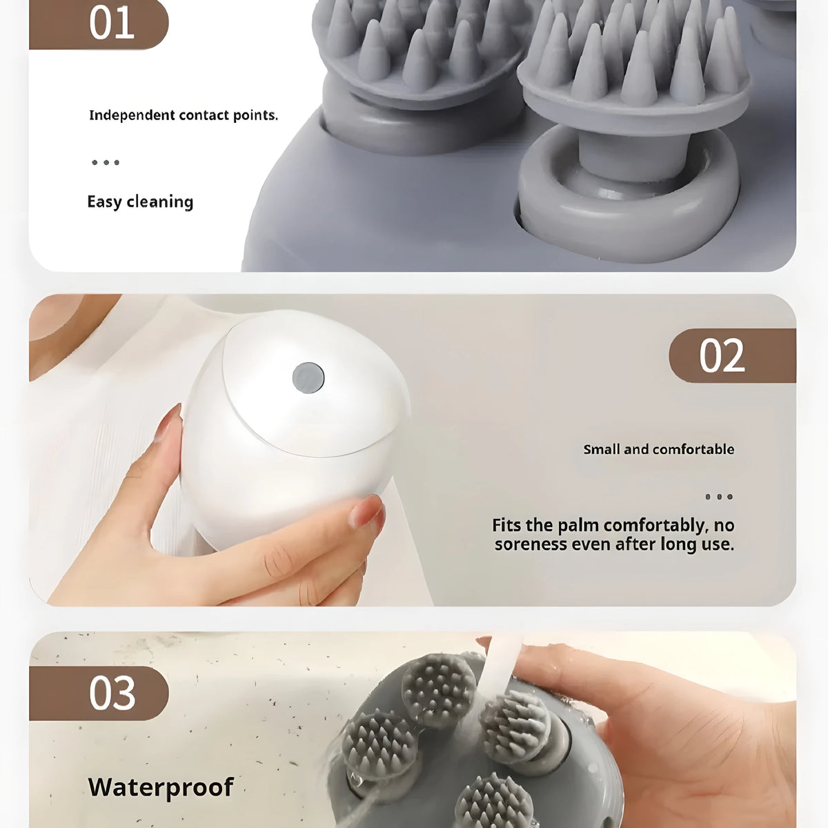 Halofaire Scalp Kneader — Electric Head & Scalp Massager